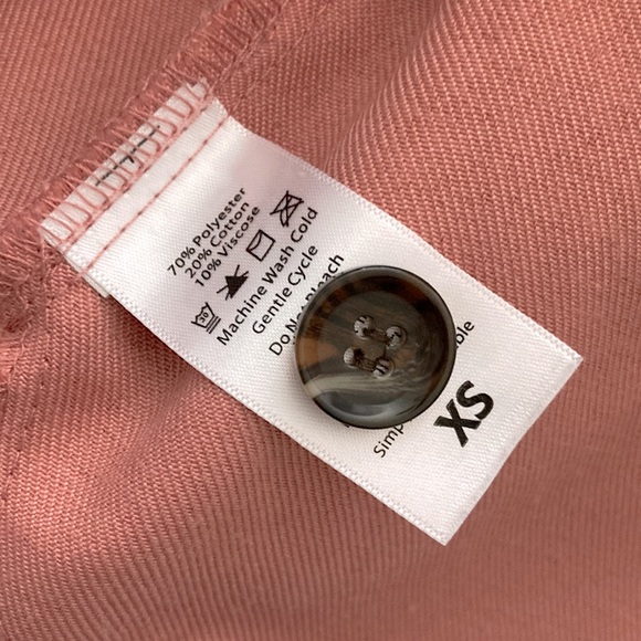 LuLaRoe Abigail XS solid dusty rose oversized light shacket w/ side pockets - Picture 5 of 9